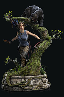 Weta出品《古墓丽影：暗影》系列：“丛林女王”人物场景雕像